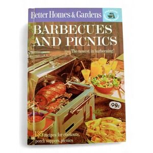Barbecues and Picnics Cookbook 1963 Hardcover Better‎ Homes & Gardens Retro-Core